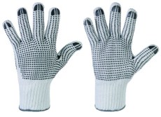 rukavice pamučne s PVC granulama